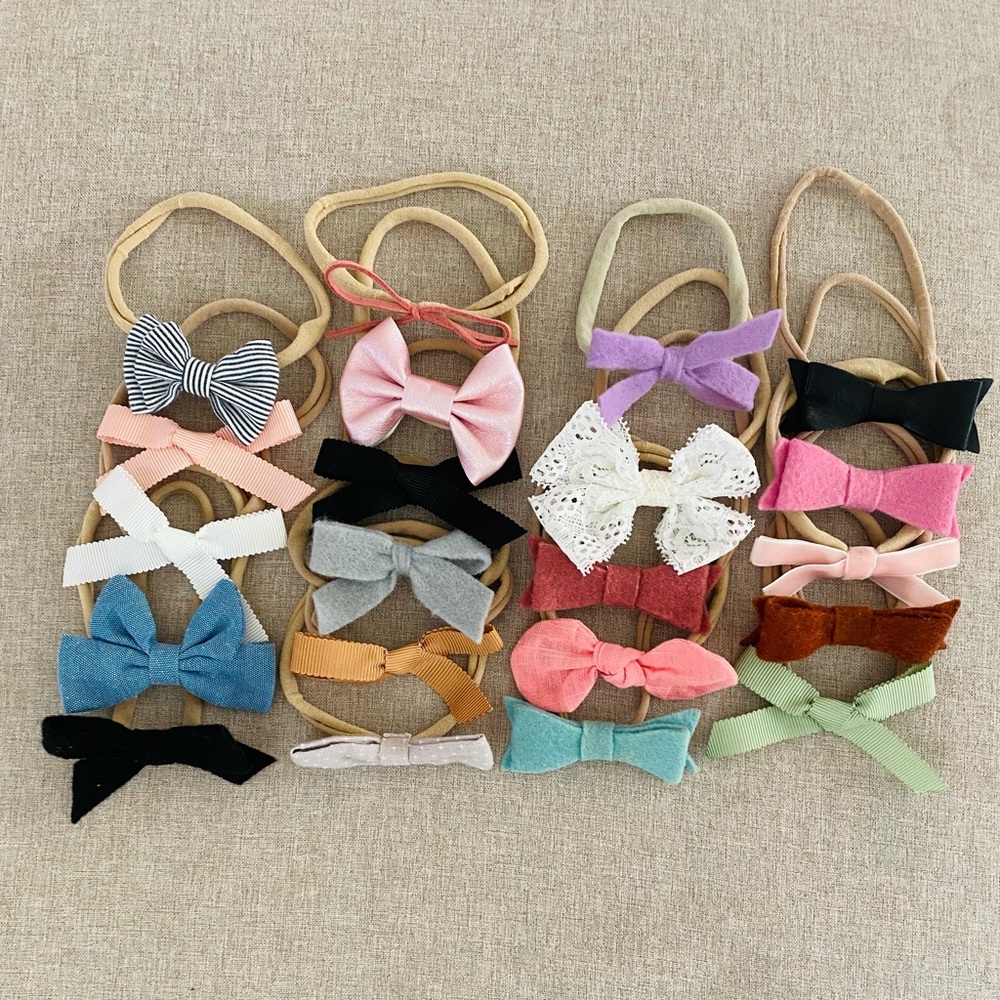 Baby girl head bows